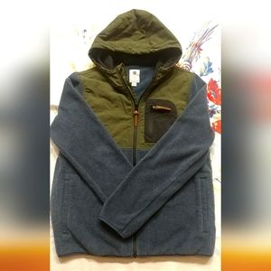 Mens Element Hooded Fleece Jacket Large
